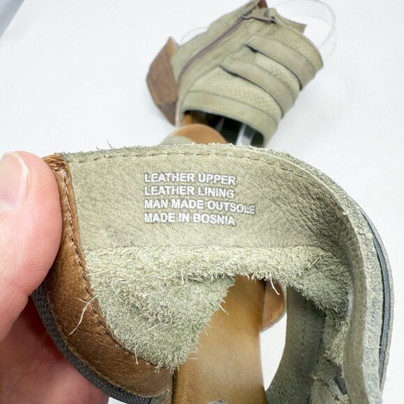 Miz Mooz Sage Green	Leather Sandals Women's Size EU 36/US Size 5.5-6 EUC - Picture 8 of 9